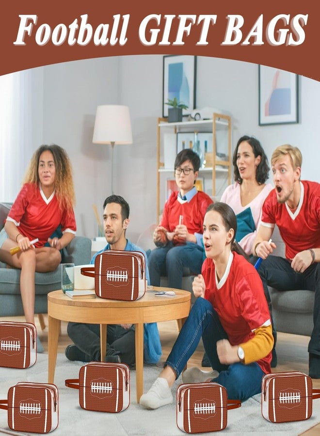 Lebaley 16PCS Football Cosmetic Bag - Waterproof Football Clear PVC Travel Bag,Football Gift Accessories Bags Goodie Snack Makeup Bag,Toiletry Zipper Pouch Organizer,Football Team Gifts for Team Player - Image 5